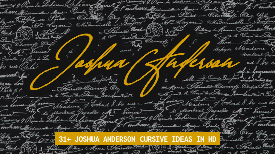 Joshua Anderson name signatures